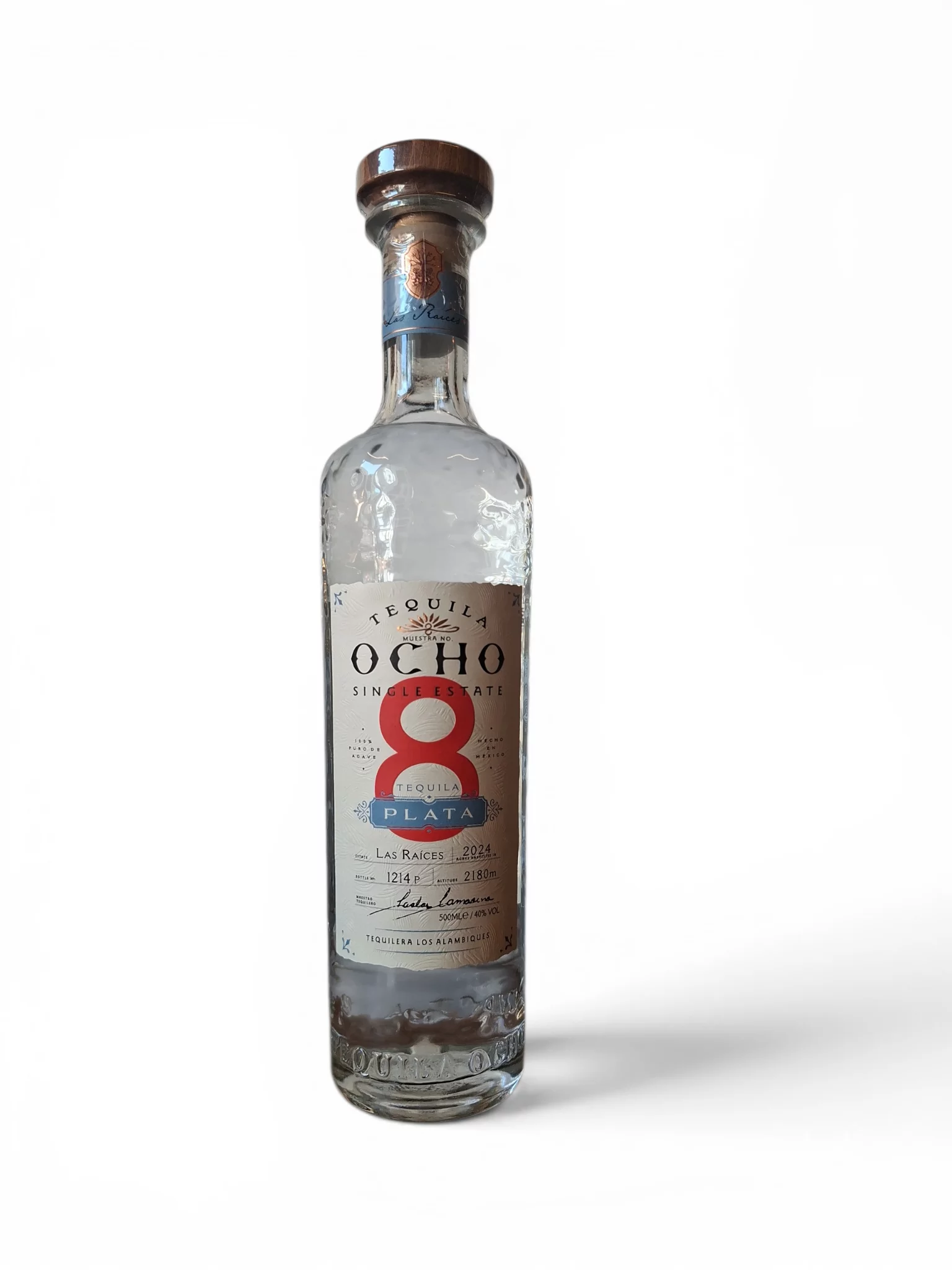 Tequila Ocho Plata 50cl